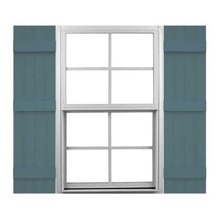Ekena Millwork Mid-America Vinyl, Custom Four Board Joined (3 Batten), Board-n-Batten Shutters, J41459004 J41459004